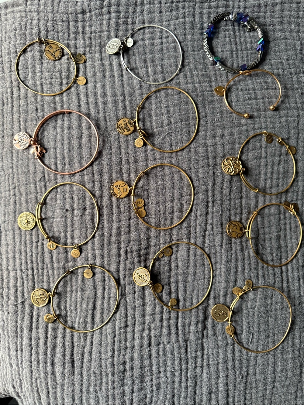 Alex and Ani Mixed Metal Bracelet Set — Gold and Silver Accents